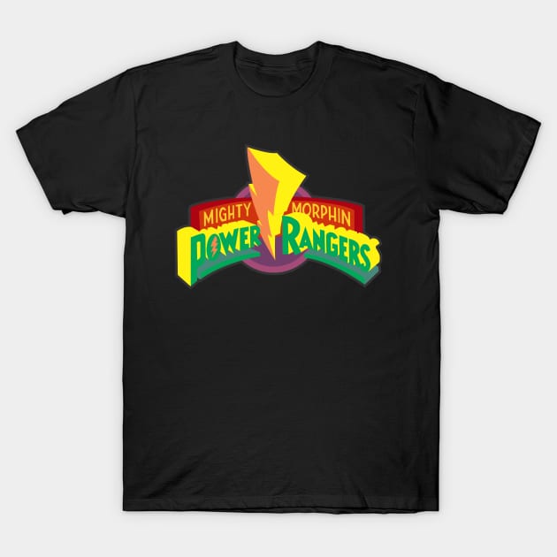mighty morphin power ranger logo T-Shirt by kladenko